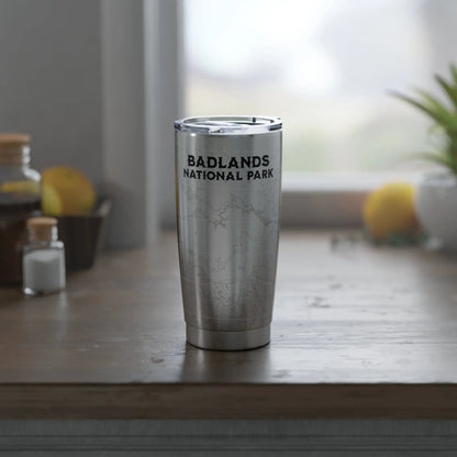 Badlands National Park Topographic Tumbler 20oz USGS Map Print South Dakota