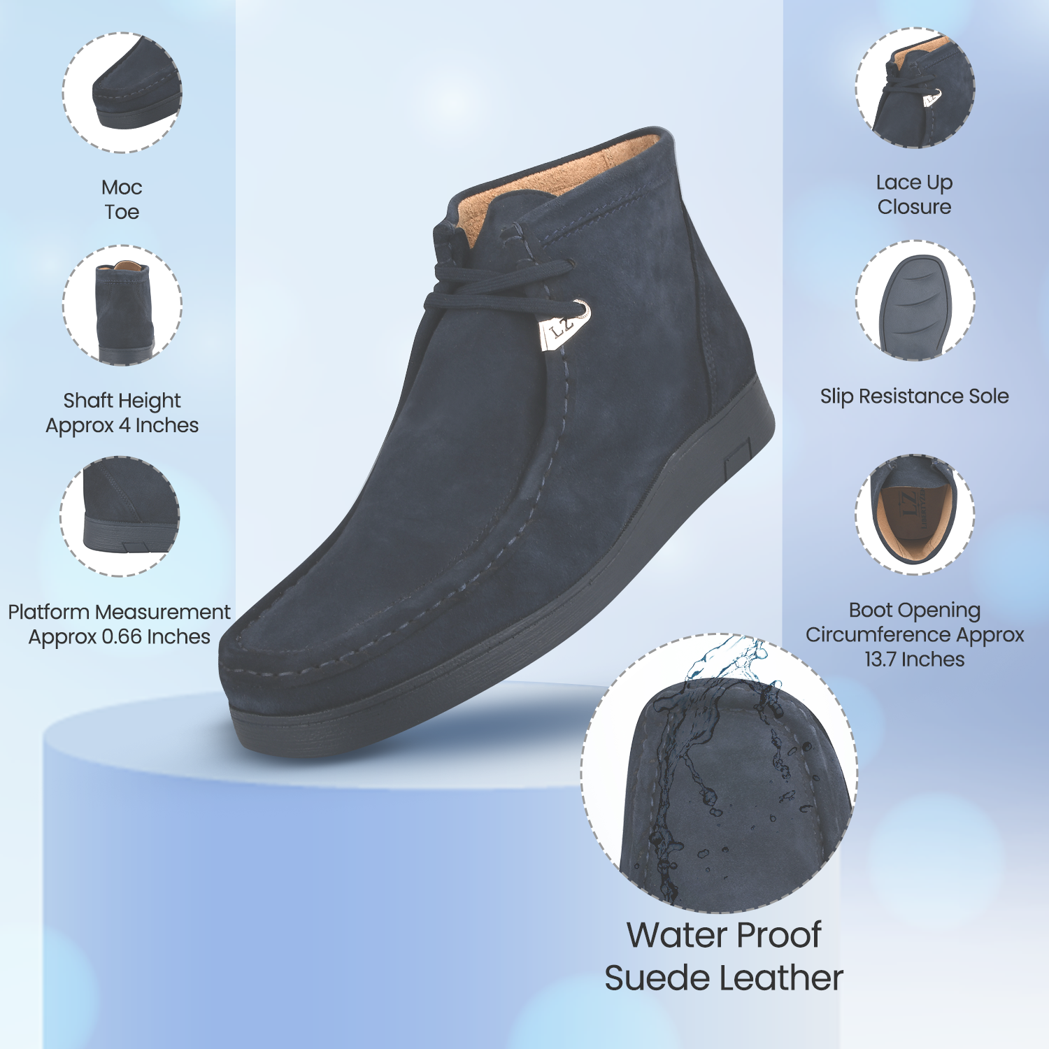 Dresses - HAMARA JOE Colorado Suede Leather Chukka Casual Boots for Me LIBERTYZENO