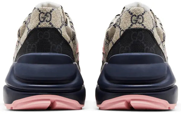 Gucci Rhyton Sneaker 'Beige Blue Monogram' Sneakers for Women