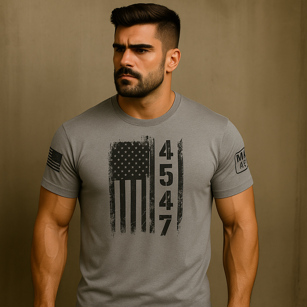 Intimates - 45-47 with flag T-Shirt D.O.G.E SWAG