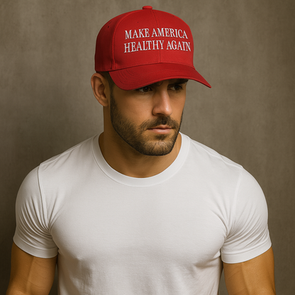 Hats - TRUCKER - Make AMERICA Healthy Again Red Hat D.O.G.E SWAG
