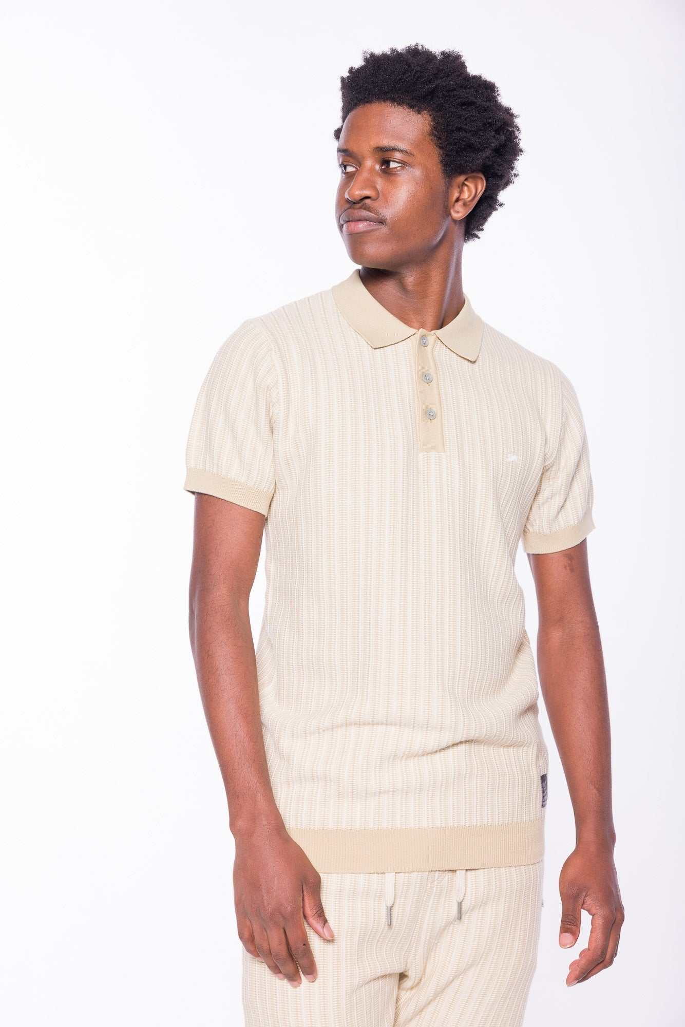 Vinny | Jacquard Knit Polo - MENLL