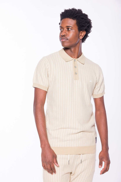 Vinny | Jacquard Knit Polo - MENLL