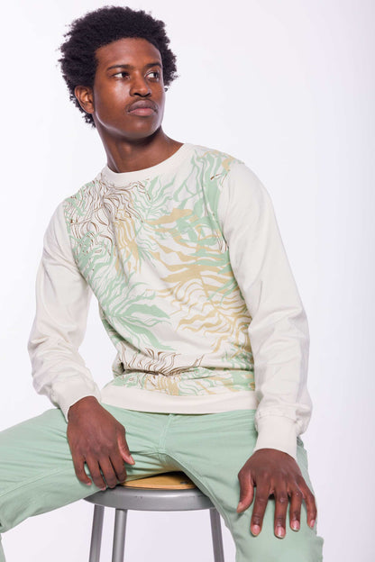 Hank | Printed Fleece Crewneck - MENLL