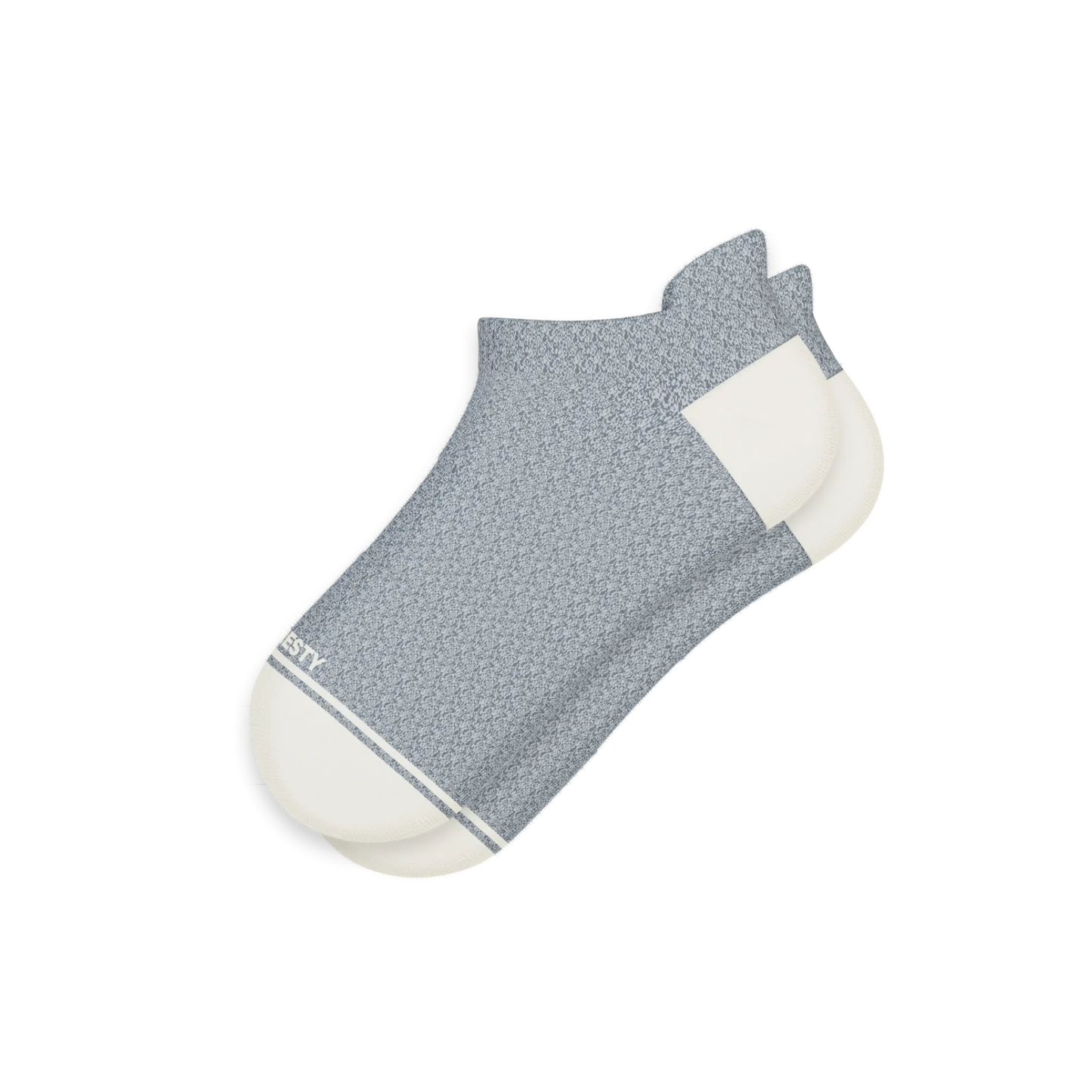 The Asteroid | Blue Marl Heel Hammock™ Ankle Socks Shinesty