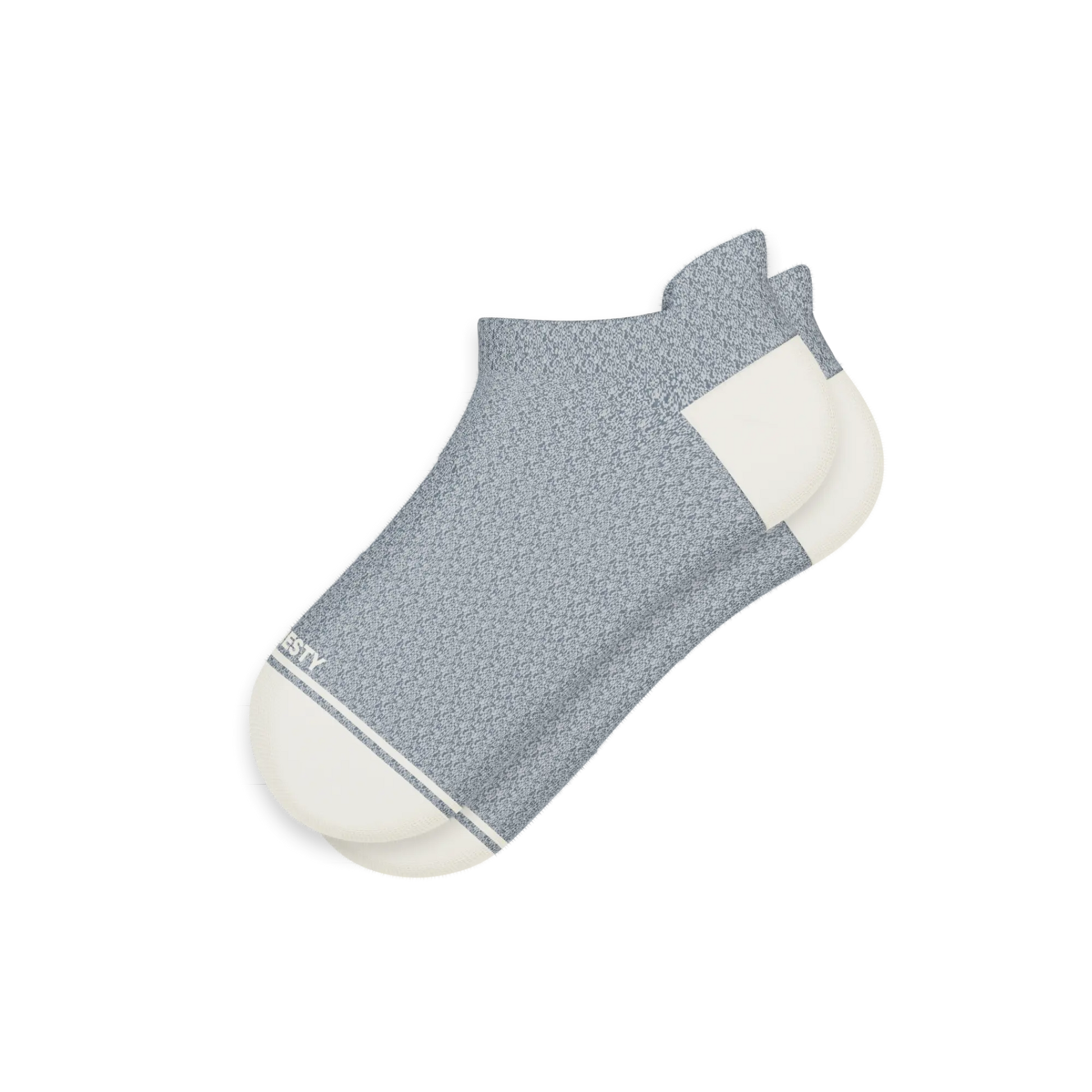 The Asteroid | Blue Marl Heel Hammock™ Ankle Socks Shinesty