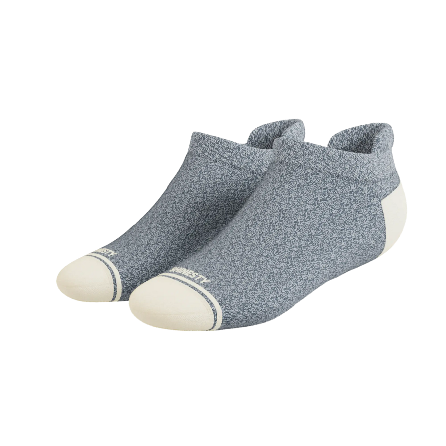 The Asteroid | Blue Marl Heel Hammock™ Ankle Socks Shinesty