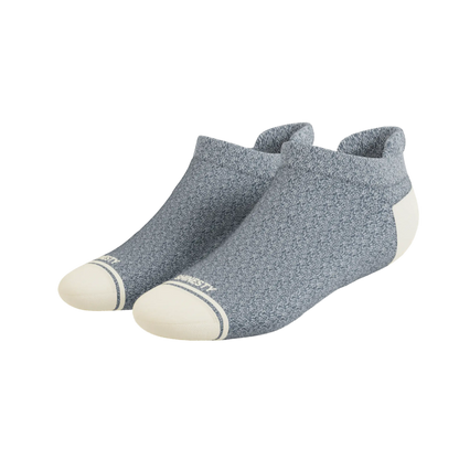 The Asteroid | Blue Marl Heel Hammock™ Ankle Socks Shinesty