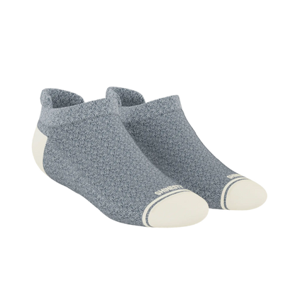 The Asteroid | Blue Marl Heel Hammock™ Ankle Socks Shinesty