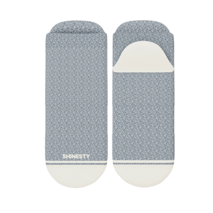 The Asteroid | Blue Marl Heel Hammock™ Ankle Socks Shinesty