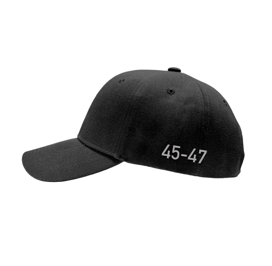 Hats - FLEX-FIT - 45-47 Black Hat D.O.G.E SWAG