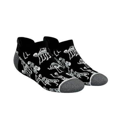 The Bare Back Bones | Skeletons Heel Hammock™ Ankle Socks - MENLL
