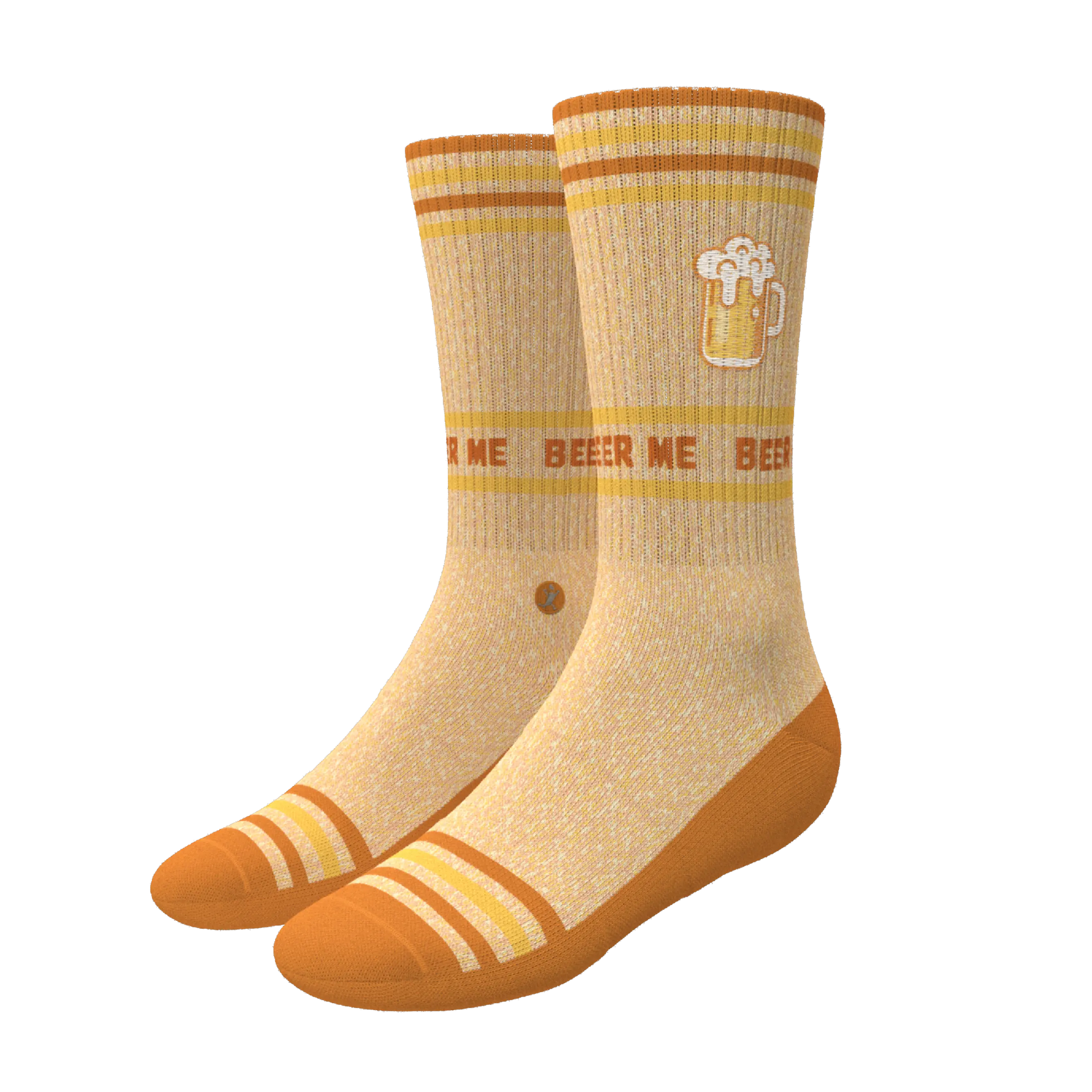 The Barley Pop | Beer Heel Hammock™ Crew Socks - MENLL