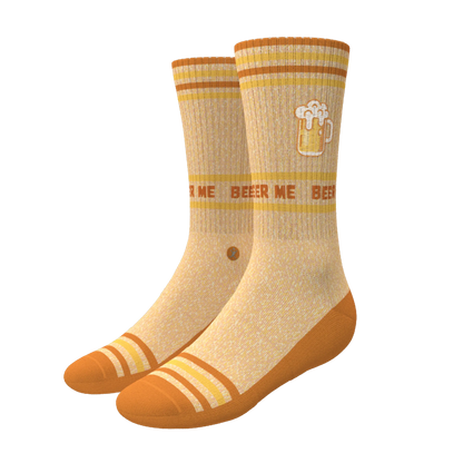 The Barley Pop | Beer Heel Hammock™ Crew Socks - MENLL