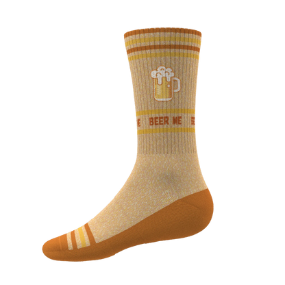The Barley Pop | Beer Heel Hammock™ Crew Socks - MENLL