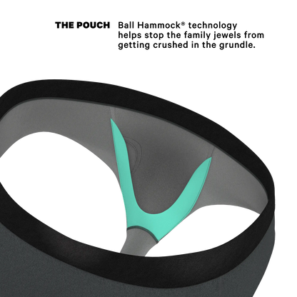 The Basalt | Heather Charcoal Ball Hammock® Pouch Underwear Briefs - MENLL