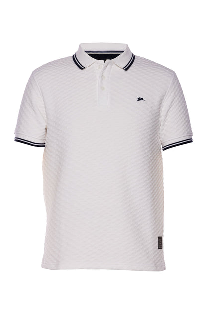 A.Tiziano Apparel - A.Tiziano Baylor | Jacquard Knit Polo - Premium Quality - Premium Quality