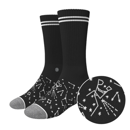 The Big Bang | Constellation Heel Hammock™ Crew Socks - MENLL