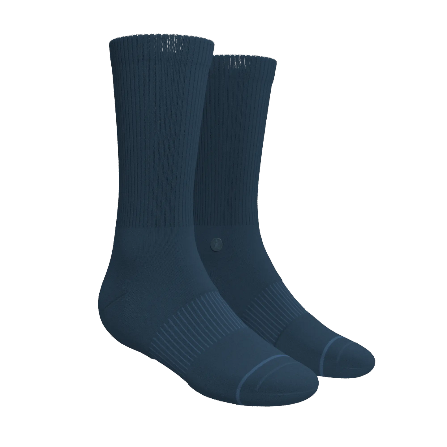 The Big Blue | Navy Heel Hammock™ Crew Socks - MENLL