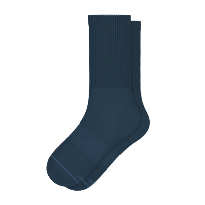 The Big Blue | Navy Heel Hammock™ Crew Socks - MENLL