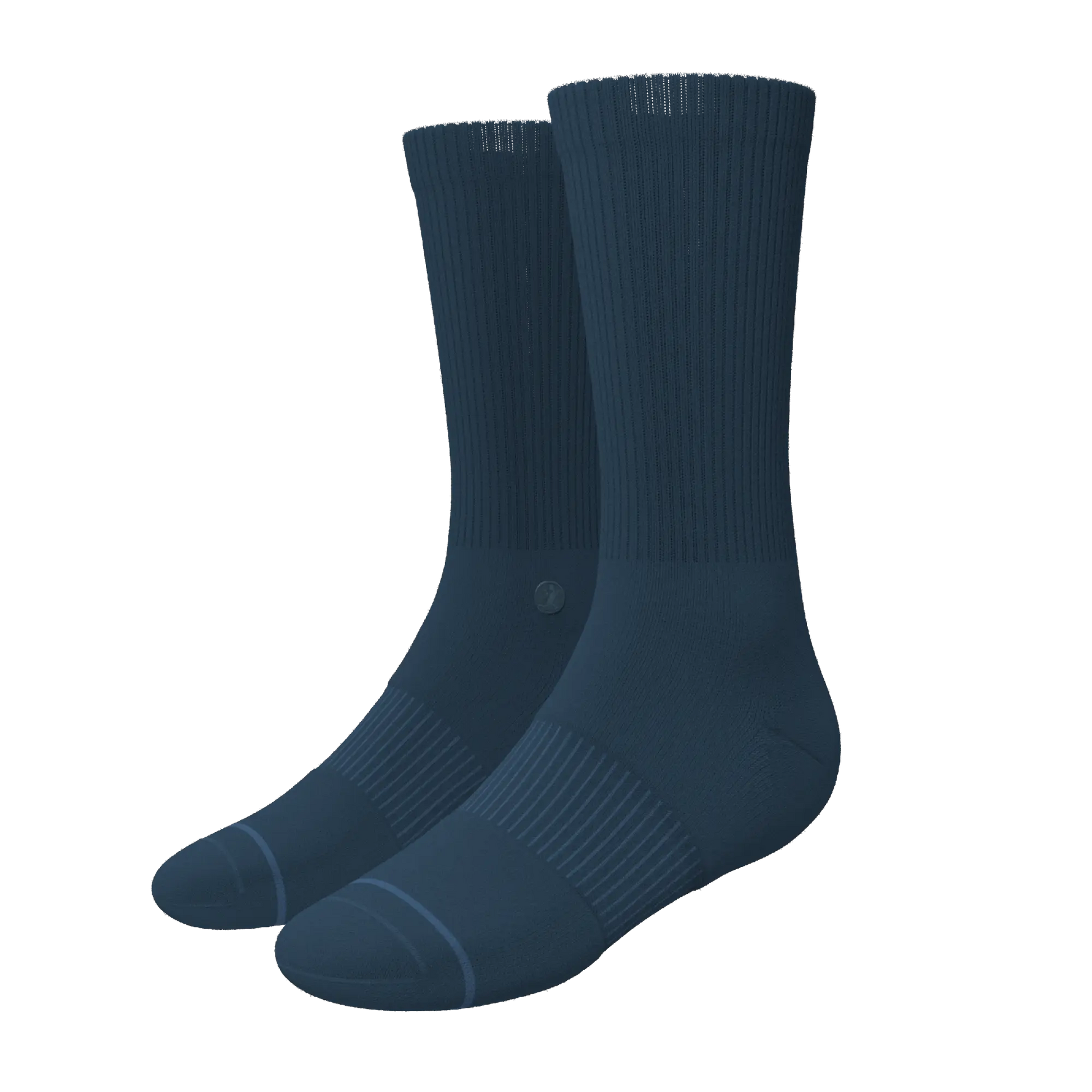 The Big Blue | Navy Heel Hammock™ Crew Socks - MENLL