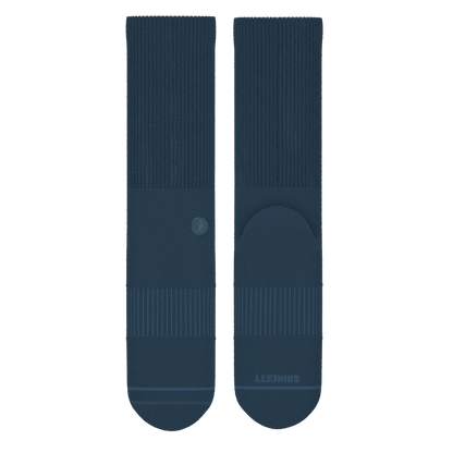 The Big Blue | Navy Heel Hammock™ Crew Socks - MENLL