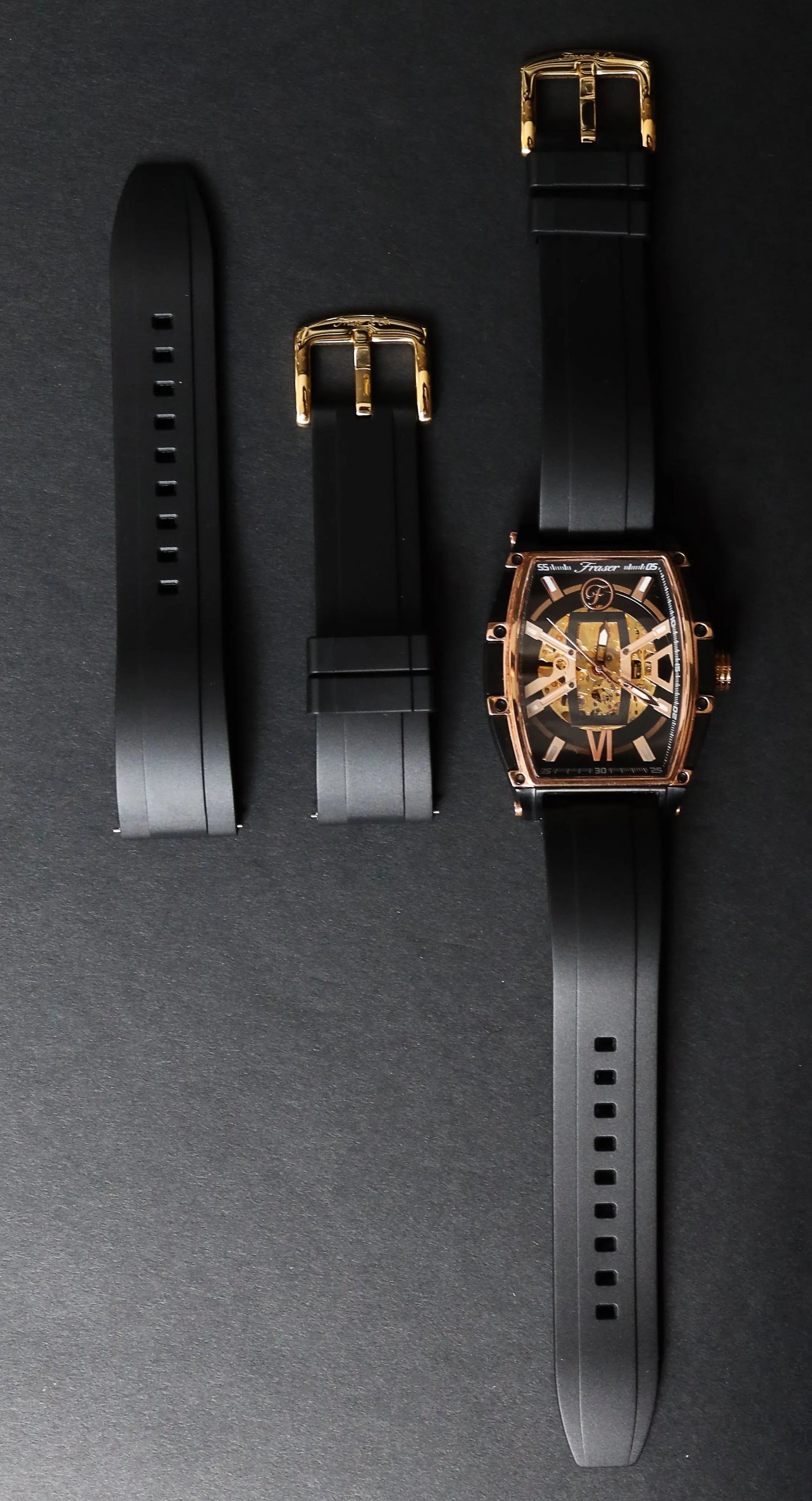 Fraser And Co FMK Rubber Straps 22mm Quick Release Waterproof - MENLL