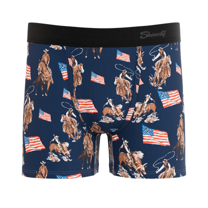 The Bootstraps & Chaps | Americana Cowboy Boy's Boxer Briefs Shinesty
