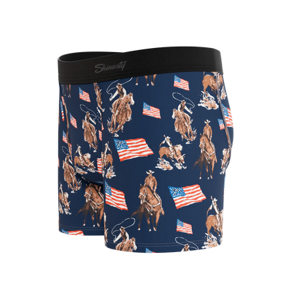 The Bootstraps & Chaps | Americana Cowboy Boy's Boxer Briefs Shinesty