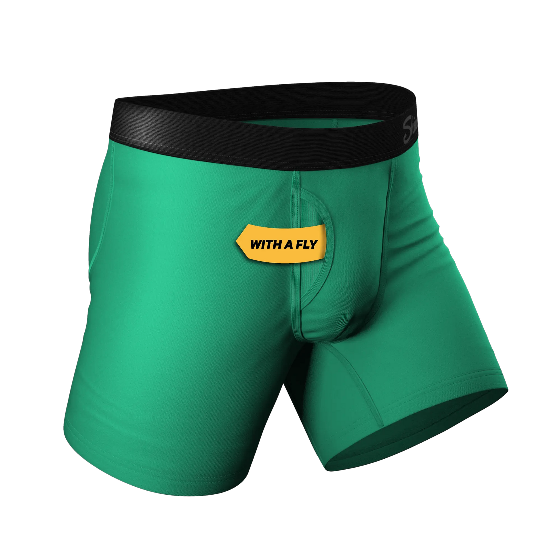 The Green Boys | Men's Green Ball Hammock® Pouch Underwear With Fly - MENLL