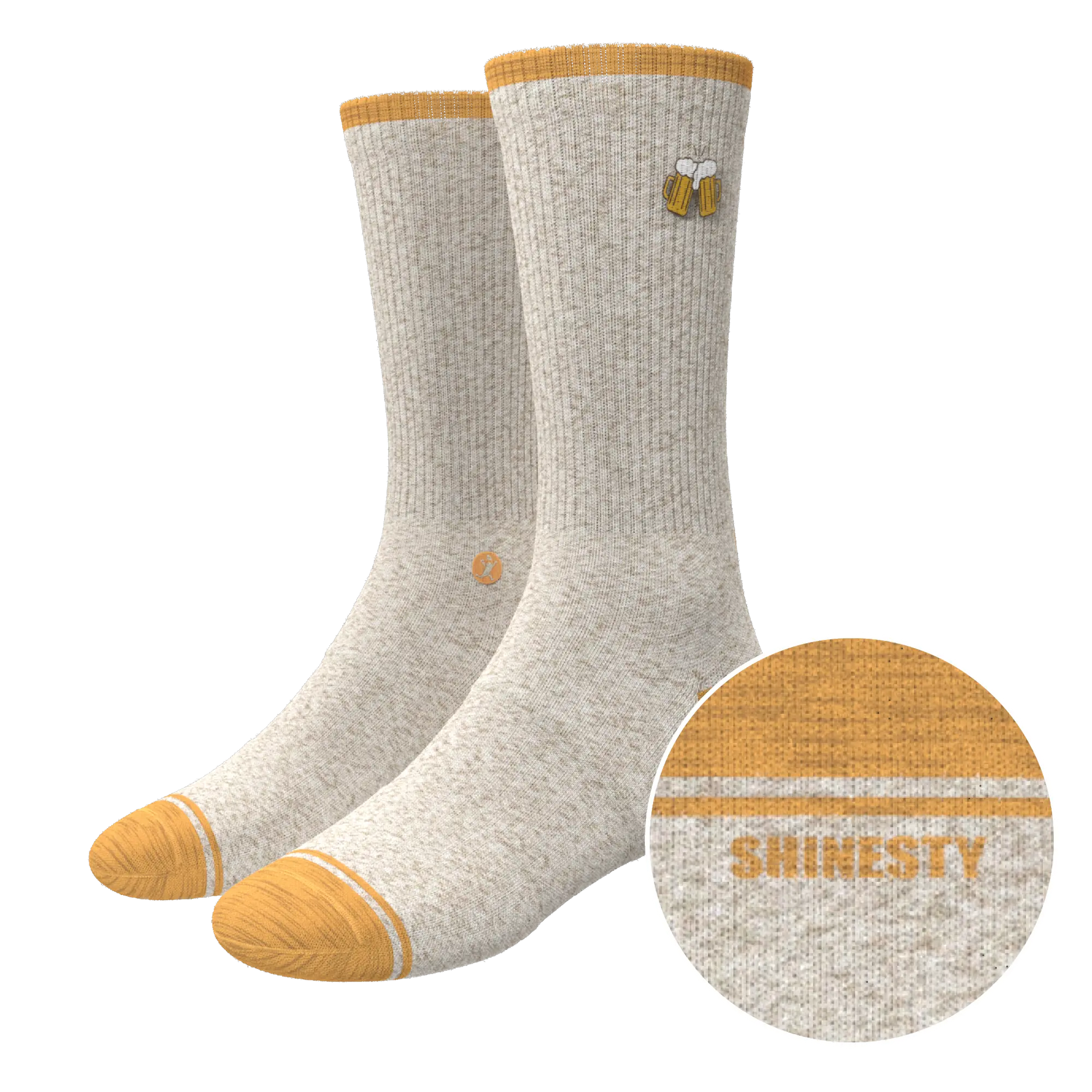 The Brewski | Beer Heel Hammock™ Crew Socks - MENLL
