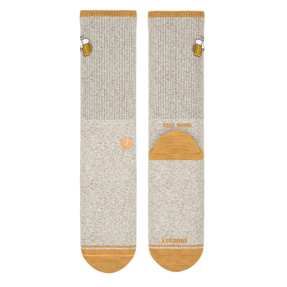 The Brewski | Beer Heel Hammock™ Crew Socks - MENLL