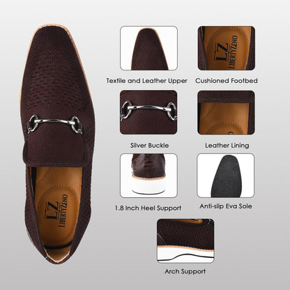 Accessories - Jack Mens Leather Textile Casual Loafers LIBERTYZENO