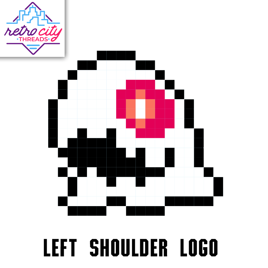 Retro City Threads Retro City Threads Buffalo Sabres Bubble Bobble 8-Bit Custom Hockey Jersey - Lifestyle Image