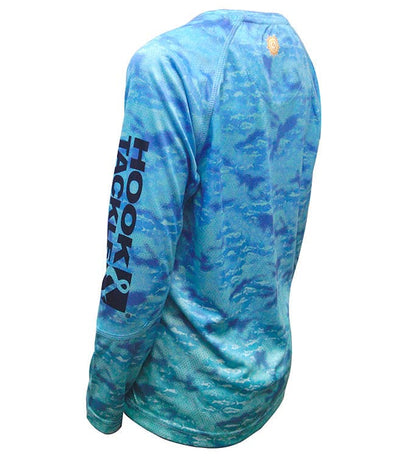 Youth Fish Fractal UV Fishing Shirt (8-20)