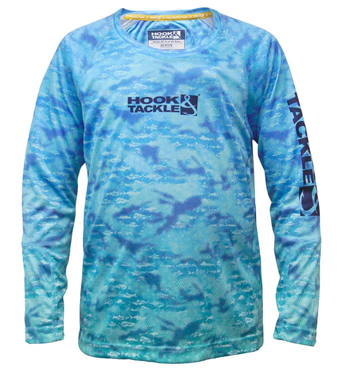 Activewear - Youth Fish Fractal UV Fishing Shirt (8-20) Hook & Tackle