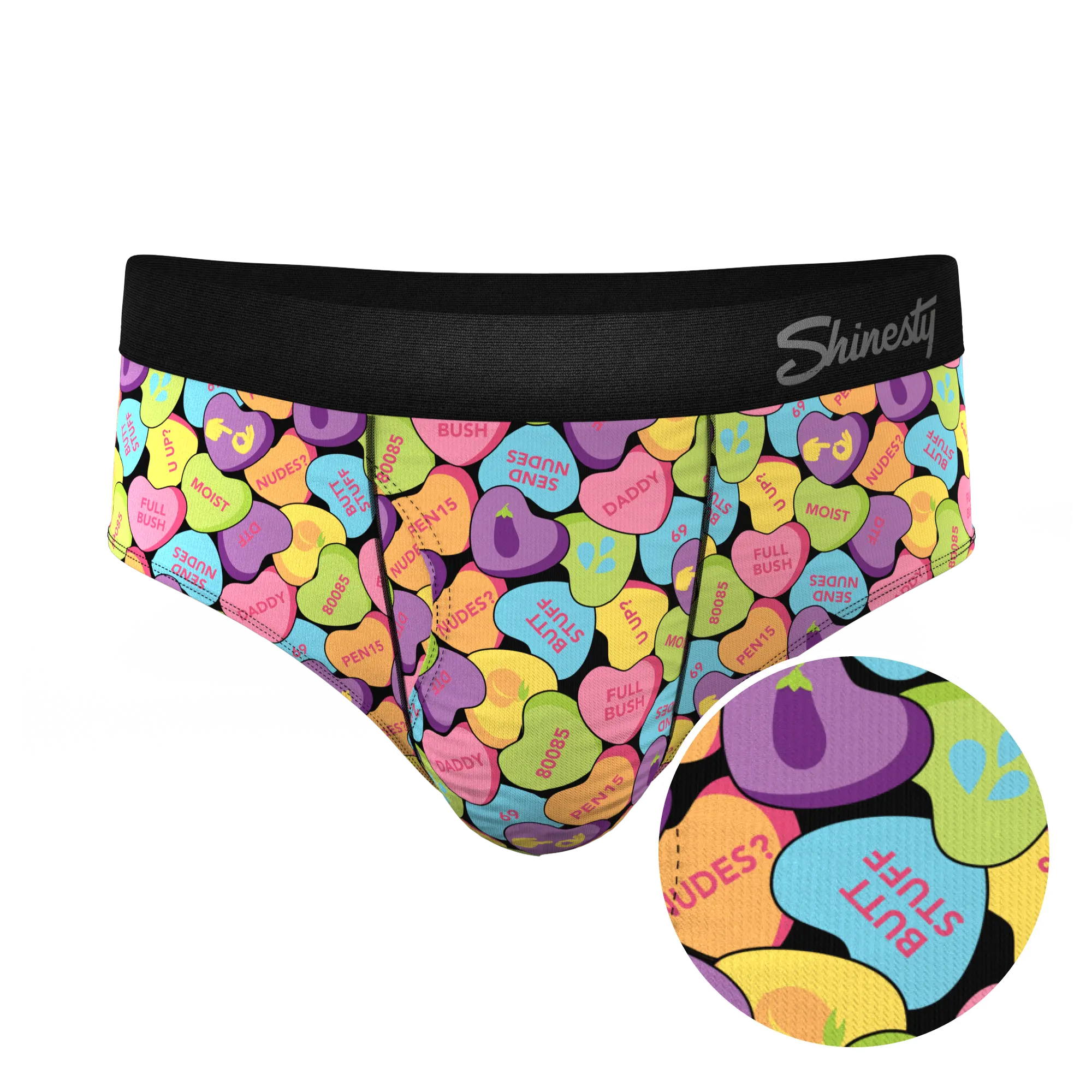 The Candy Crush | Candy Hearts Ball Hammock® Pouch Underwear Briefs - MENLL
