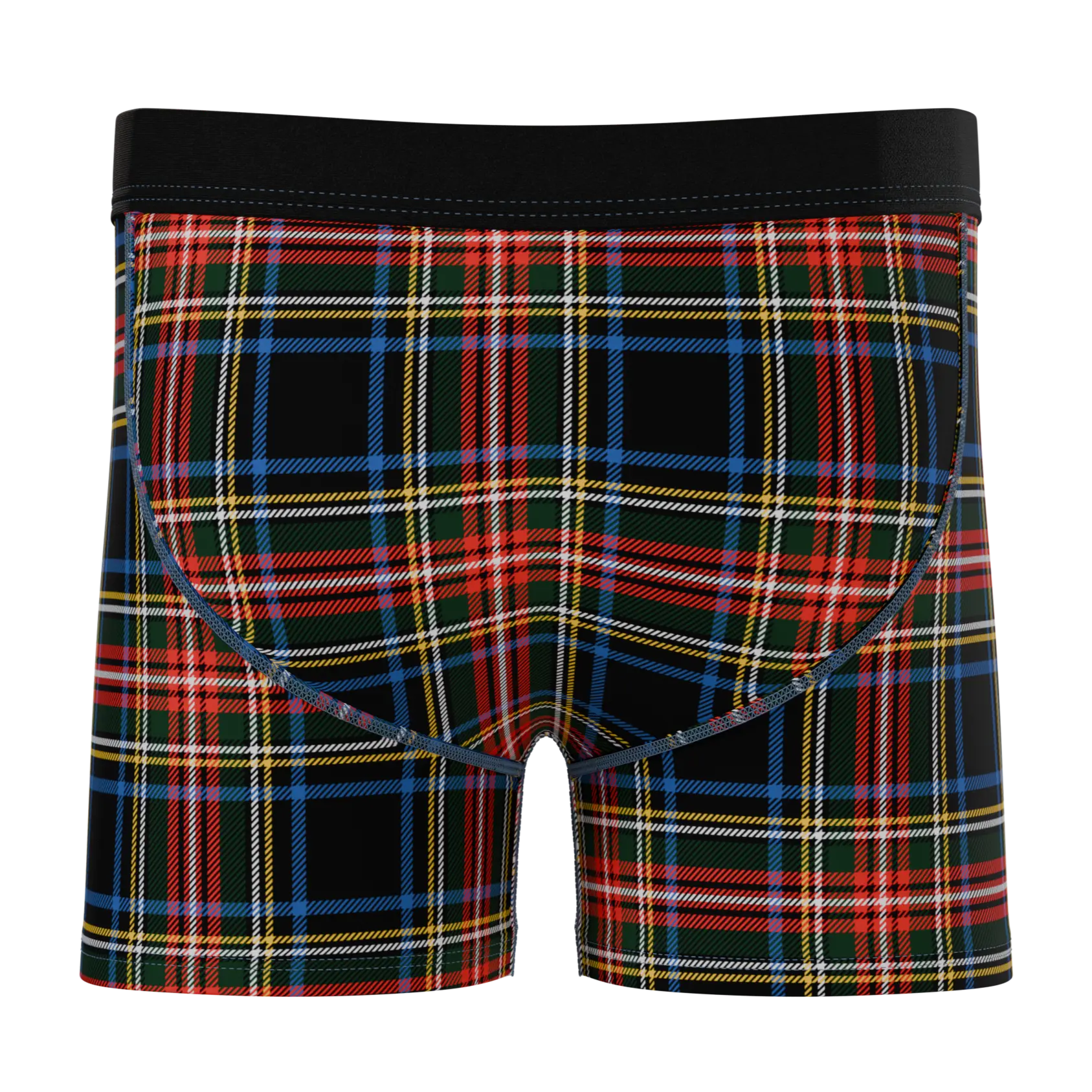 The Cappuccino | Holiday Tartan Plaid Boy's Boxer Briefs Shinesty