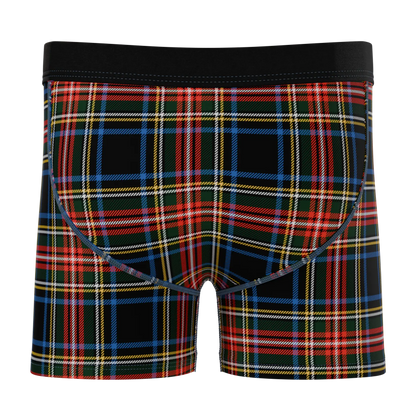 The Cappuccino | Holiday Tartan Plaid Boy's Boxer Briefs Shinesty