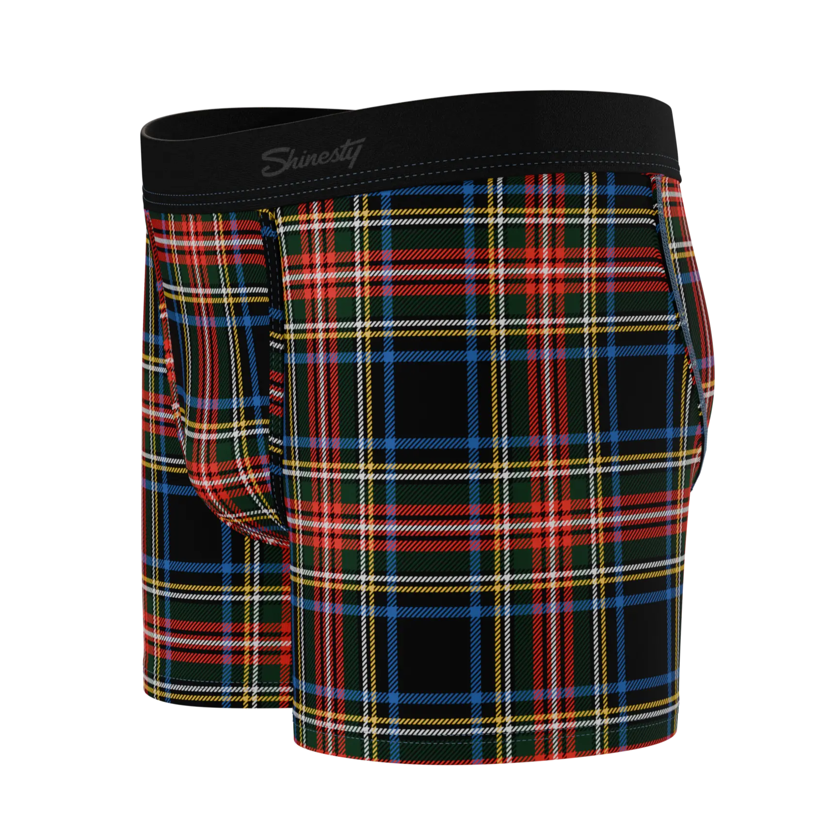 The Cappuccino | Holiday Tartan Plaid Boy's Boxer Briefs Shinesty