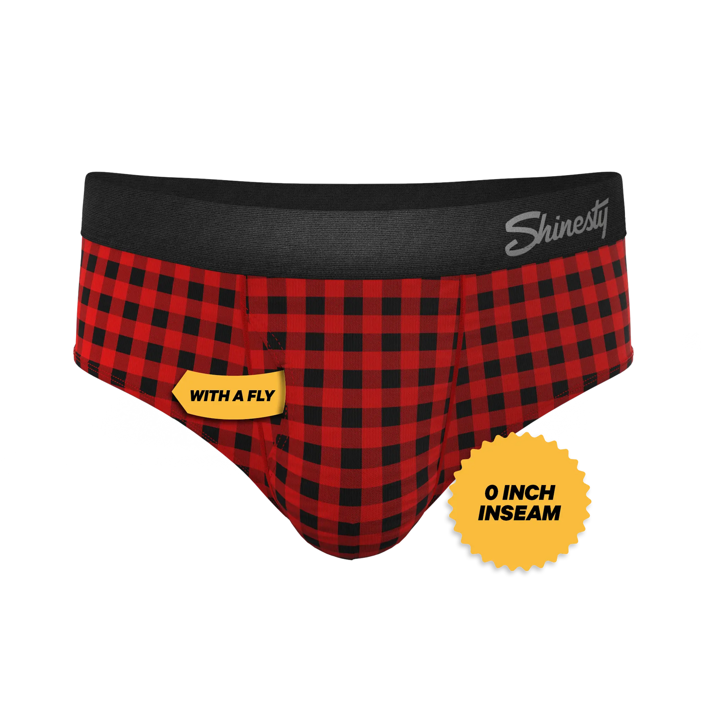 The Cardinal | Micro Buffalo Check Ball Hammock® Pouch Underwear Briefs - MENLL