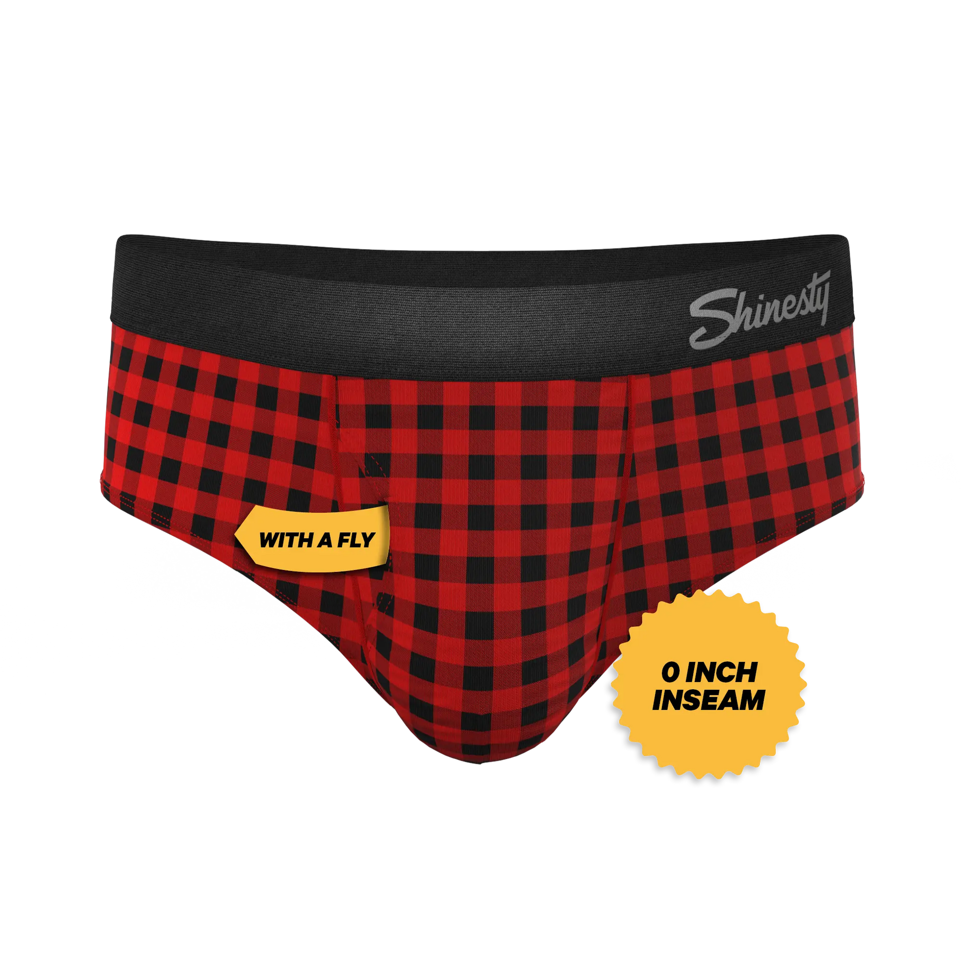 The Cardinal | Micro Buffalo Check Ball Hammock® Pouch Underwear Briefs - MENLL