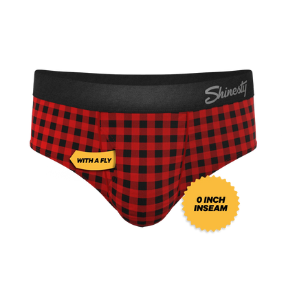 The Cardinal | Micro Buffalo Check Ball Hammock® Pouch Underwear Briefs - MENLL