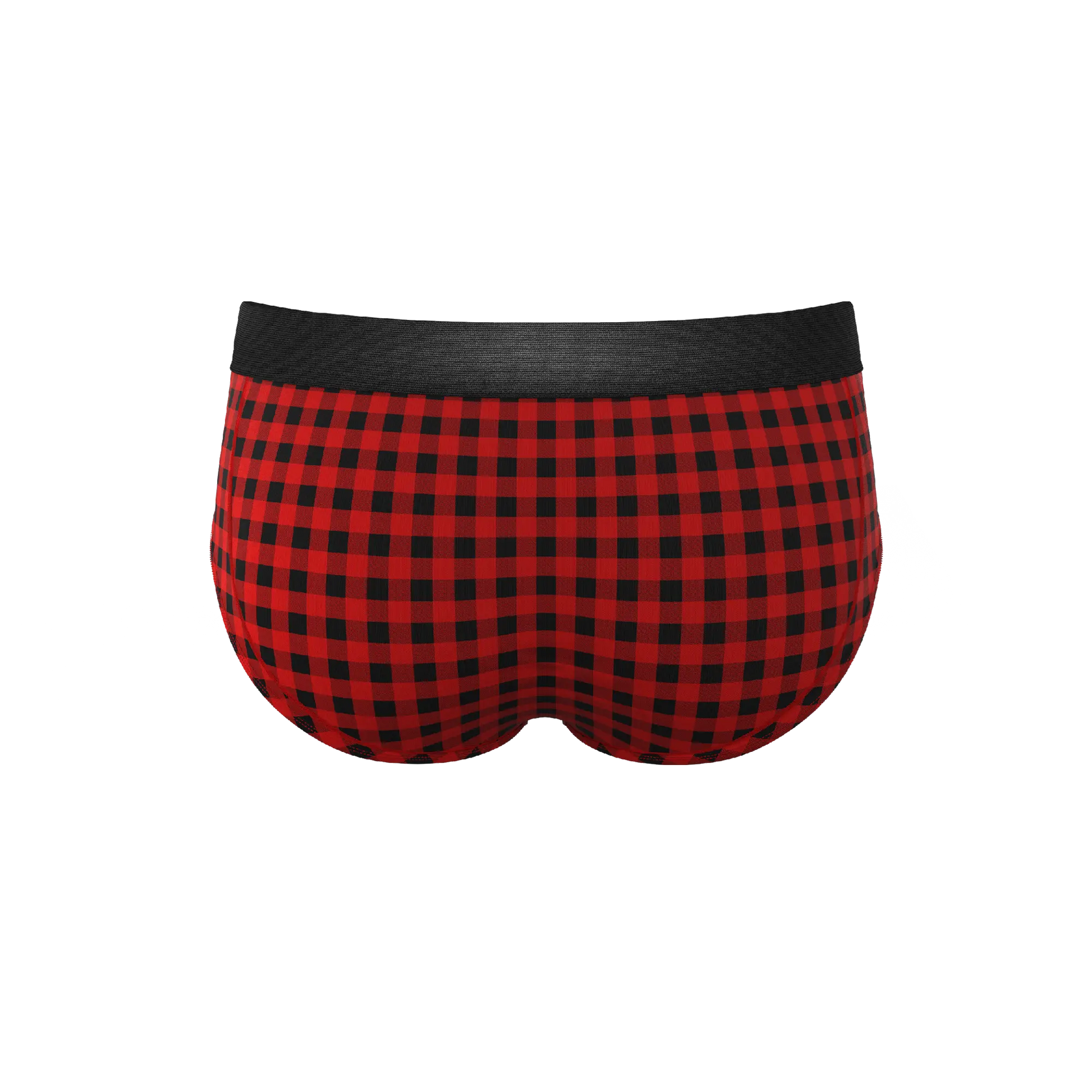 The Cardinal | Micro Buffalo Check Ball Hammock® Pouch Underwear Briefs - MENLL
