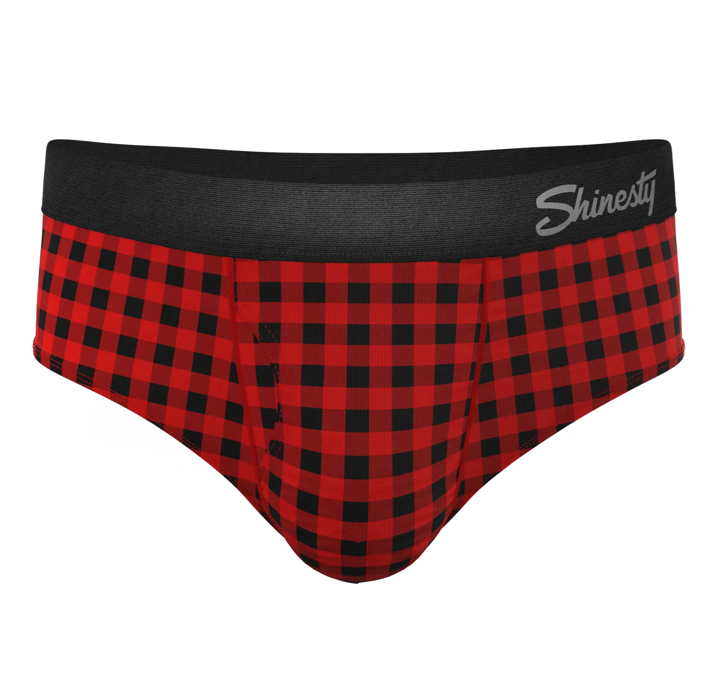 The Cardinal | Micro Buffalo Check Ball Hammock® Pouch Underwear Briefs - MENLL