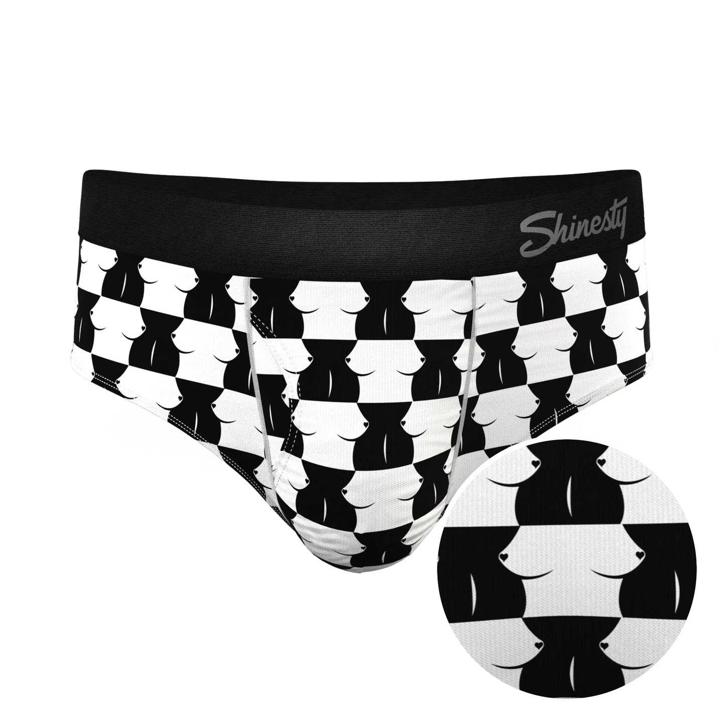 The Chest Mate | Checkered Ball Hammock® Pouch Underwear Briefs - MENLL