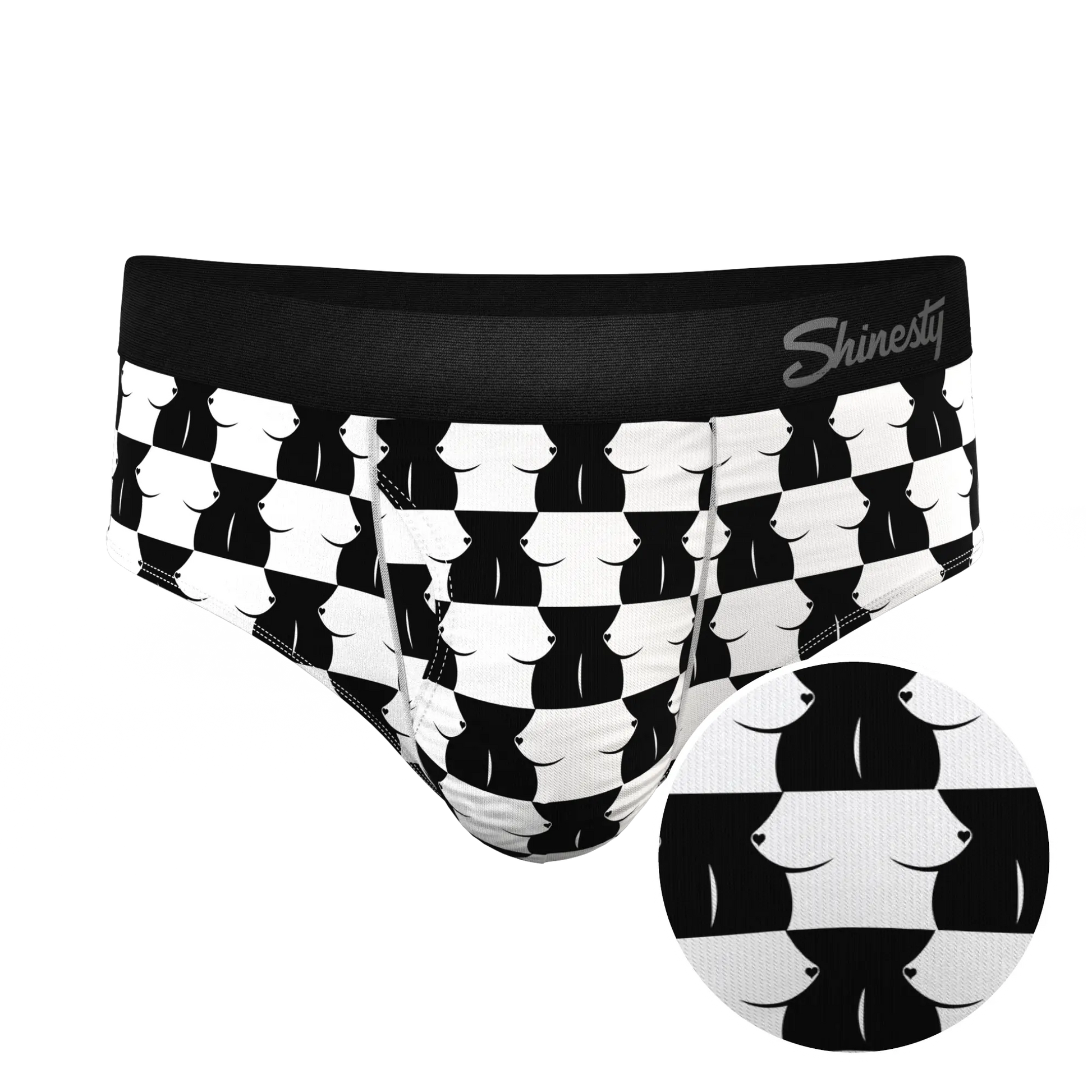The Chest Mate | Checkered Ball Hammock® Pouch Underwear Briefs - MENLL