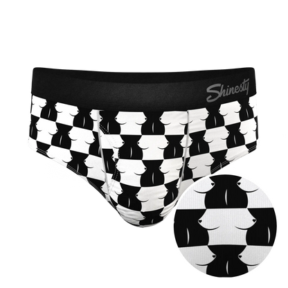 The Chest Mate | Checkered Ball Hammock® Pouch Underwear Briefs - MENLL