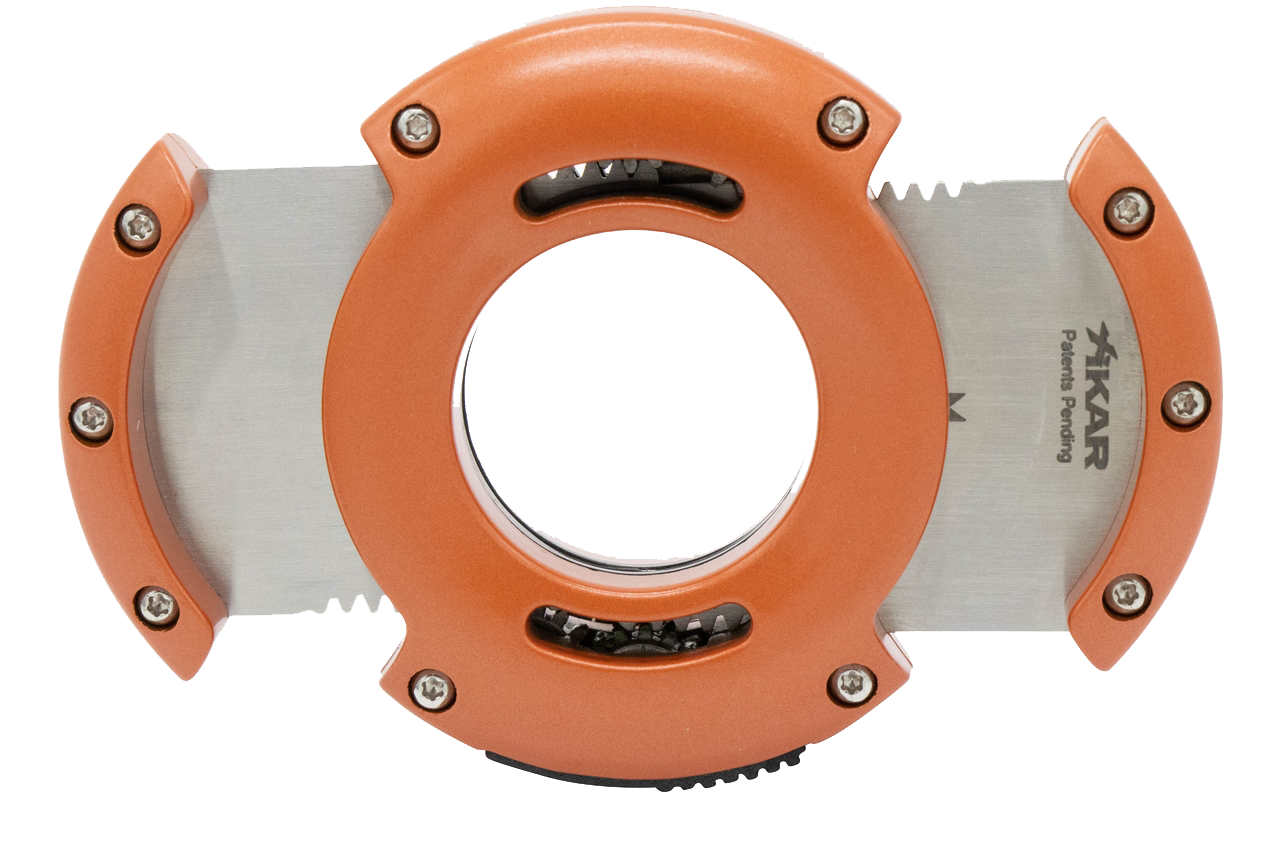 XIKAR® XO Stainless Steel Cigar Cutter - Chopper Orange - MENLL