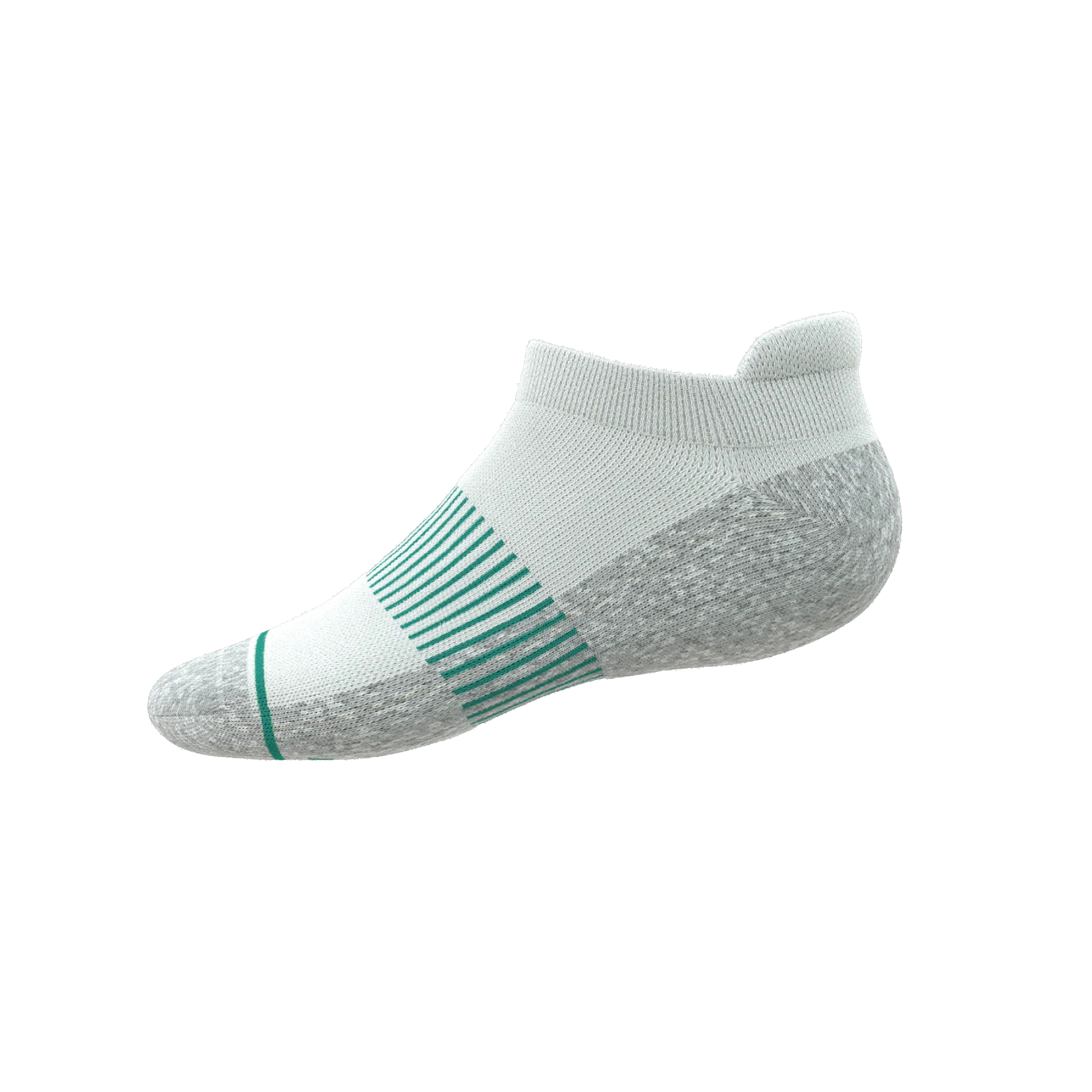The Cloud 9 | White Stay Weird Heel Hammock™ Ankle Socks - MENLL